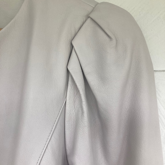 Ryegrass NWOT Soft leather jacket puff sleeves size medium Danier Dkny - Picture 4 of 11